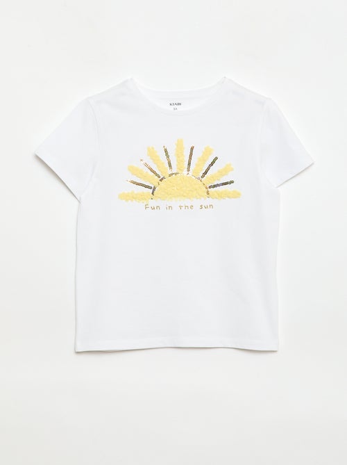 T-shirt à manches courtes avec animation - Kiabi