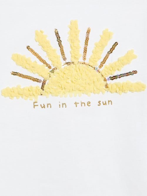 T-shirt à manches courtes avec animation - Kiabi