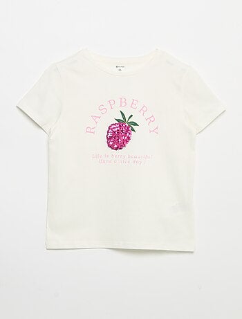 T-shirt à manches courtes avec animation