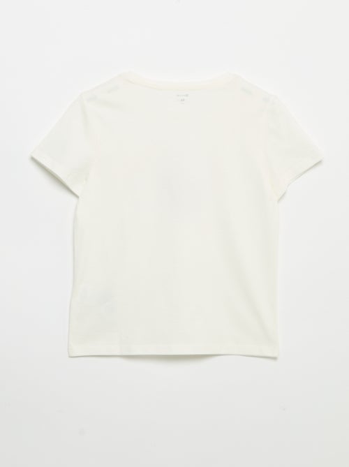 T-shirt à manches courtes avec animation - Kiabi