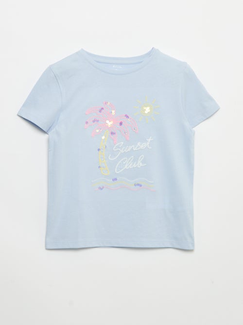 T-shirt à manches courtes avec animation - Kiabi
