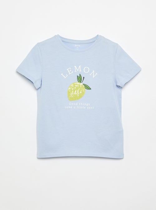 T-shirt à manches courtes avec animation - Kiabi