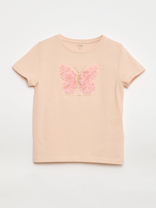 T-shirt à manches courtes avec animation - Kiabi
