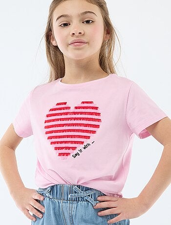 T-shirt à manches courtes avec animation
