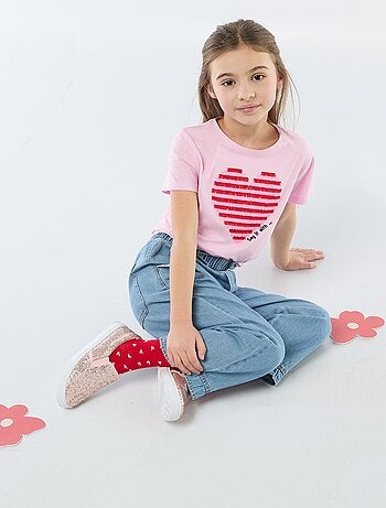 T-shirt à manches courtes avec animation