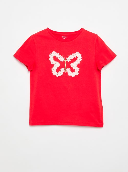 T-shirt à manches courtes avec animation - Kiabi
