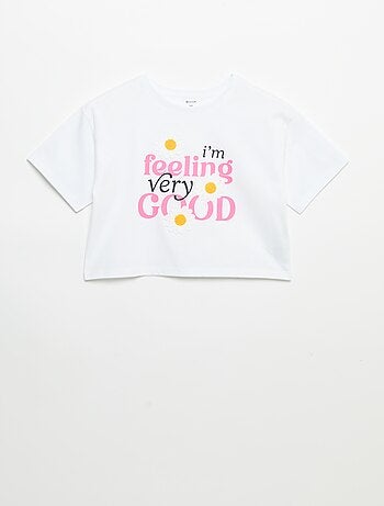 T-shirt à manches courtes avec broderies