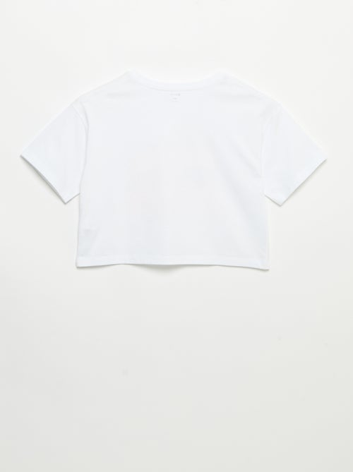T-shirt à manches courtes avec broderies - Kiabi