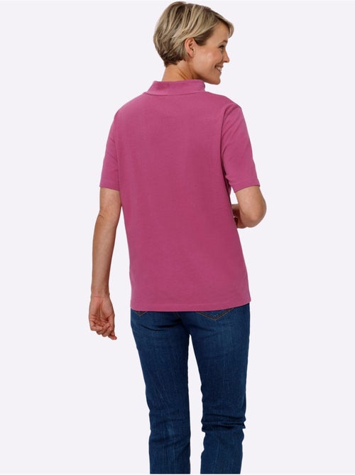 T-shirt à manches courtes avec col montant agréable à porter - Taille standard - Moda Vilona - Kiabi T-shirt à manches courtes avec col montant agréable à porter - Taille standard - Moda Vilona - Kiabi