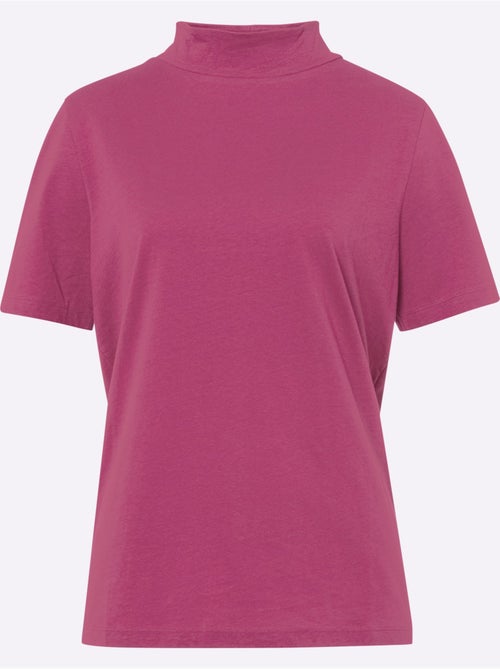 T-shirt à manches courtes avec col montant agréable à porter - Taille standard - Moda Vilona - Kiabi T-shirt à manches courtes avec col montant agréable à porter - Taille standard - Moda Vilona - Kiabi