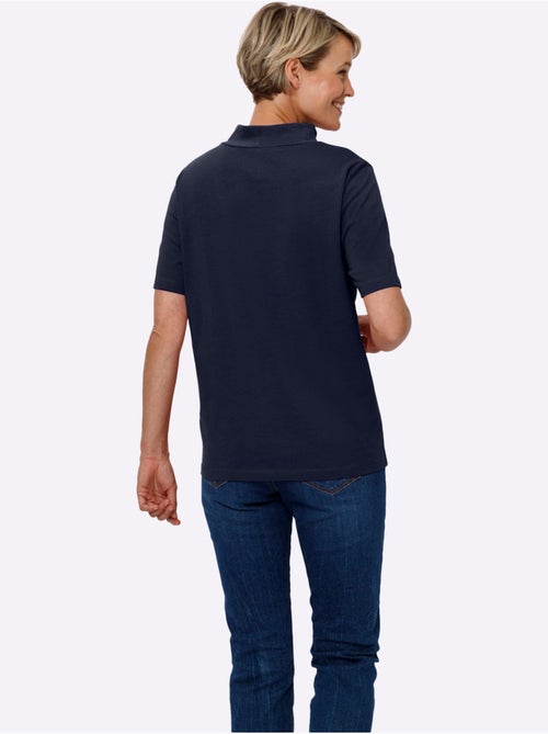 T-shirt à manches courtes avec col montant et agréable qualité - Taille standard - Moda Vilona - Kiabi T-shirt à manches courtes avec col montant et agréable qualité - Taille standard - Moda Vilona - Kiabi