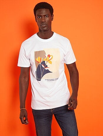 T-shirt à manches courtes avec imprimé - Kiabi