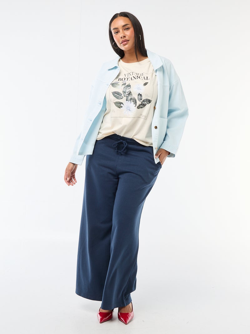 T-shirt à manches courtes avec imprimé Blanc - Kiabi