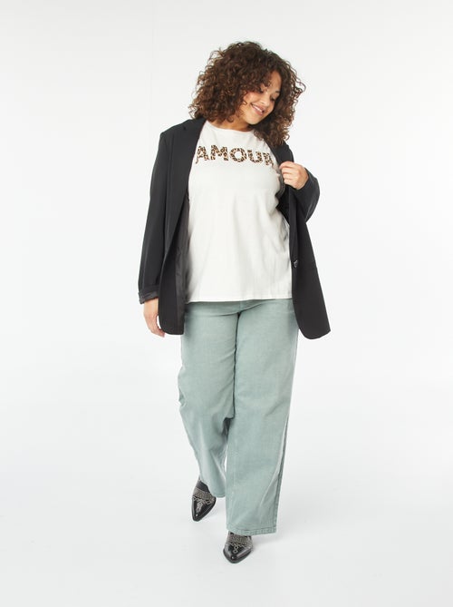 T-shirt à manches courtes avec imprimé - Kiabi