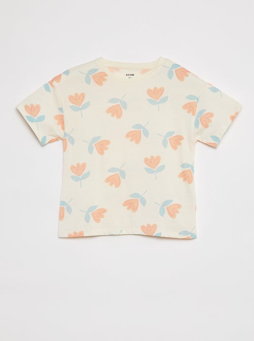T-shirt à manches courtes avec imprimé - Kiabi