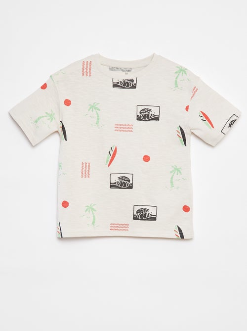 T-shirt à manches courtes avec imprimé - Kiabi