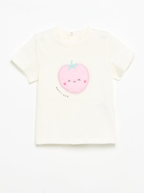 T-shirt à manches courtes avec imprimé - Kiabi