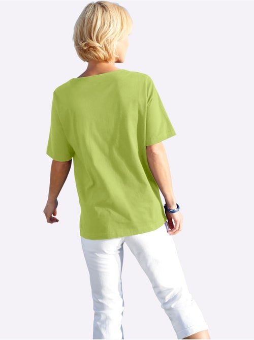 T-shirt à manches courtes avec imprimé coquillages et fentes latérales - Taille standard - Witt - Kiabi T-shirt à manches courtes avec imprimé coquillages et fentes latérales - Taille standard - Witt - Kiabi