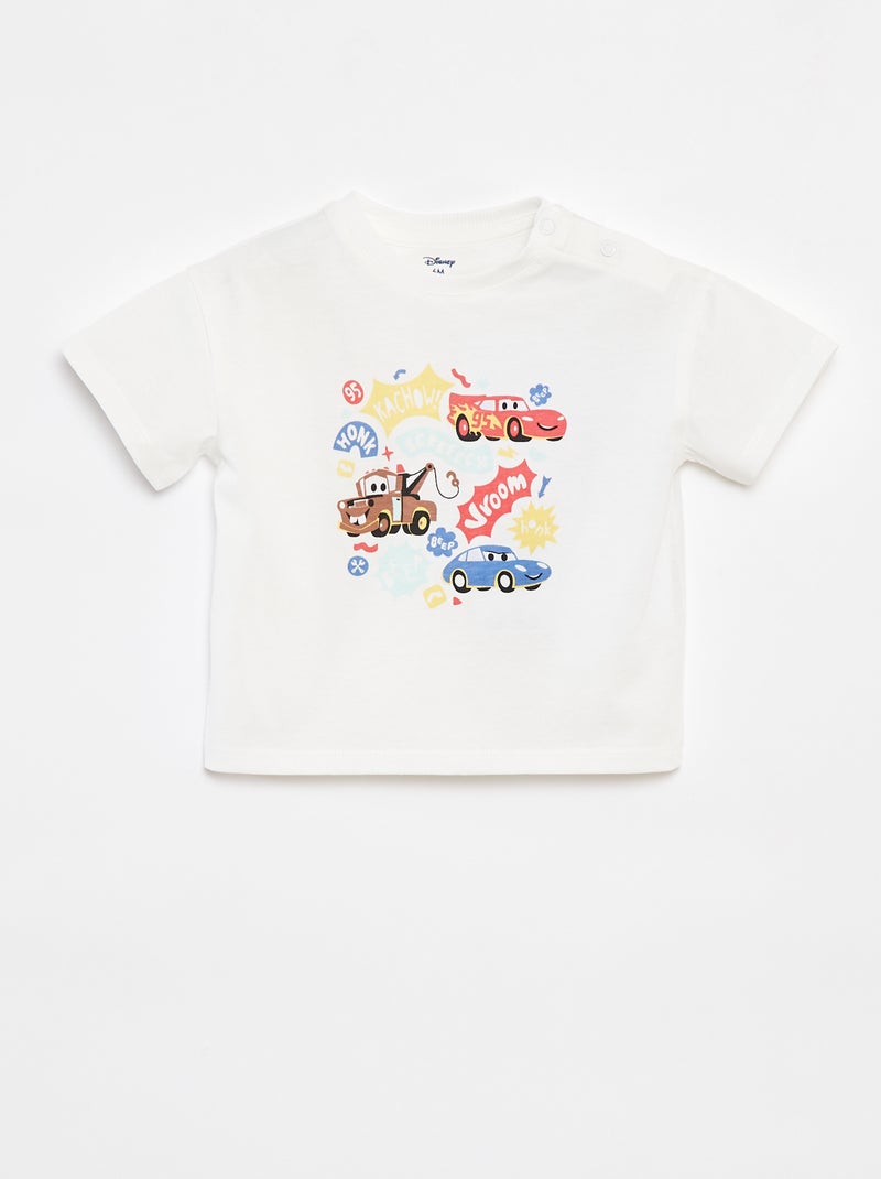 T-shirt à manches courtes avec imprimé 'Disney' BLANC - Kiabi
