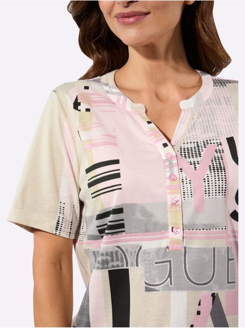 T shirt à manches courtes avec imprimé graphique et lettrage - taille standard - witt - Kiabi T shirt à manches courtes avec imprimé graphique et lettrage - taille standard - witt - Kiabi