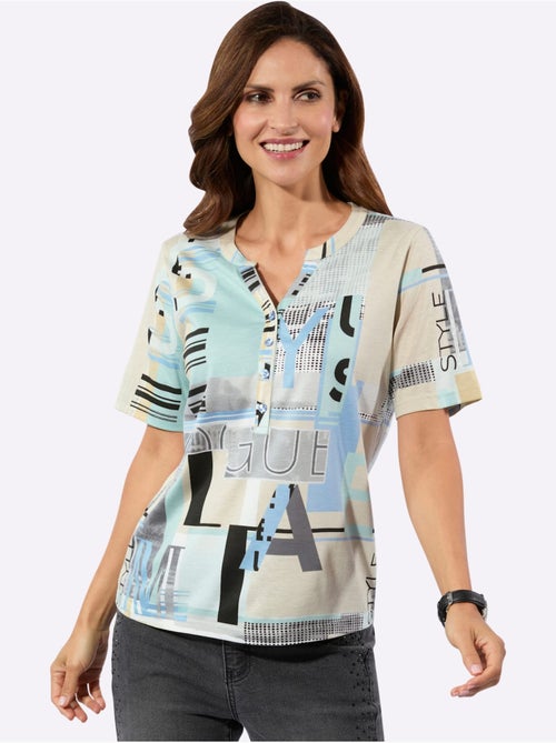 T shirt à manches courtes avec imprimé graphique et lettrage - taille standard - witt - Kiabi T shirt à manches courtes avec imprimé graphique et lettrage - taille standard - witt - Kiabi