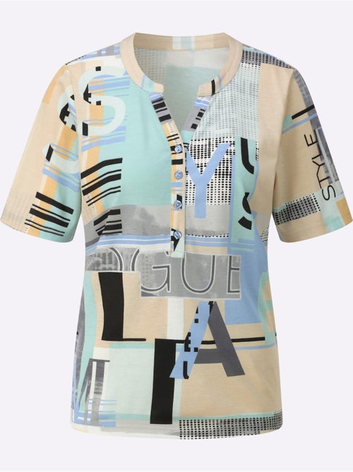 T shirt à manches courtes avec imprimé graphique et lettrage - taille standard - witt - Kiabi T shirt à manches courtes avec imprimé graphique et lettrage - taille standard - witt - Kiabi