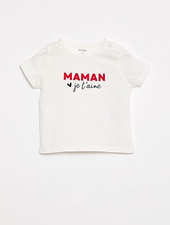 T-shirt à manches courtes avec imprimé 'Mami'