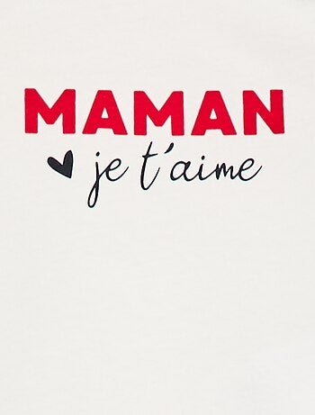 T-shirt à manches courtes avec imprimé 'Mami'