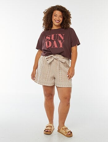 T-shirt à manches courtes avec imprimé