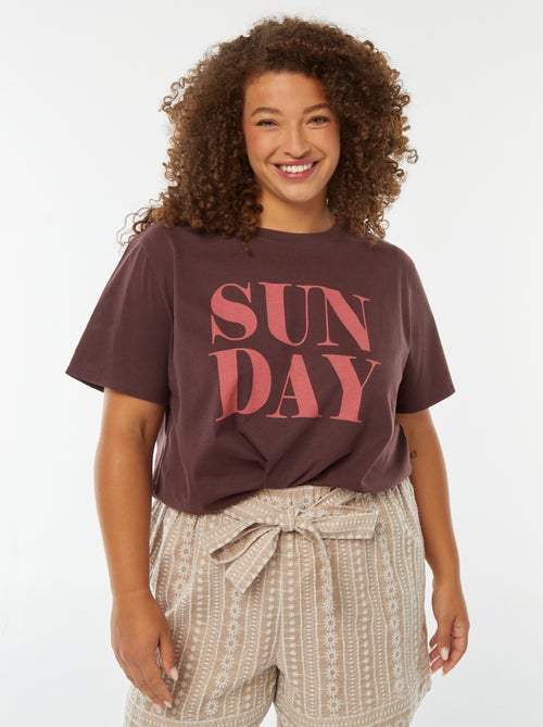 T-shirt à manches courtes avec imprimé - Kiabi