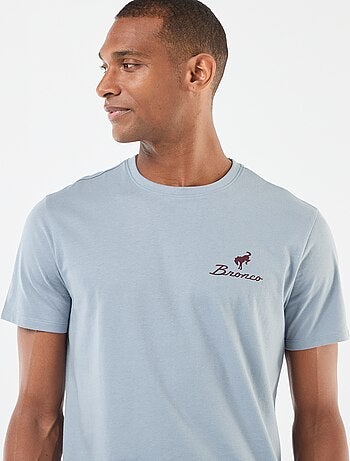 T-shirt à manches courtes avec imprimé poitrine