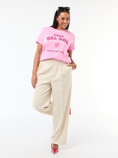 T-shirt à manches courtes avec imprimé - Kiabi