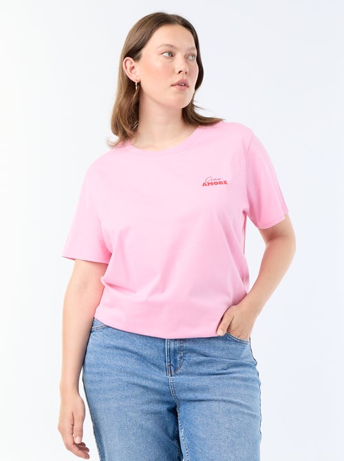 T-shirt à manches courtes avec imprimé - Kiabi