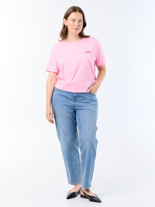 T-shirt à manches courtes avec imprimé - Kiabi