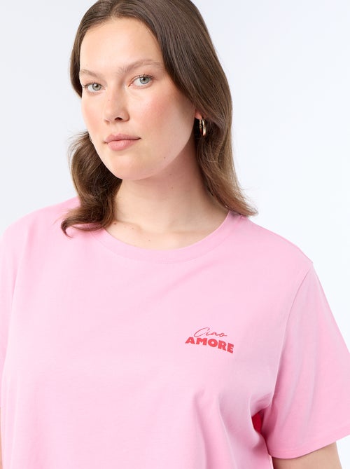 T-shirt à manches courtes avec imprimé - Kiabi