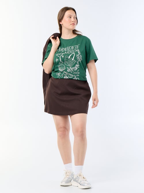 T-shirt à manches courtes avec imprimé - Kiabi