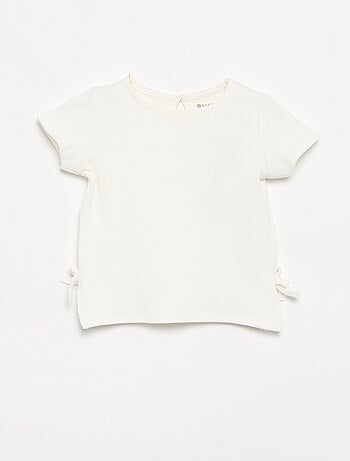 T-shirt à manches courtes avec nœuds