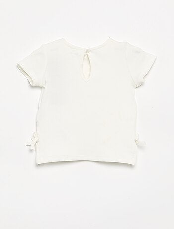 T-shirt à manches courtes avec nœuds