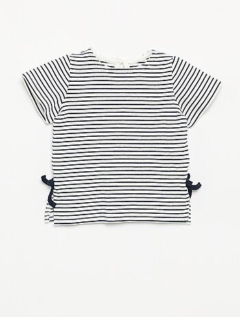 T-shirt à manches courtes avec nœuds