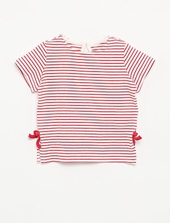 T-shirt à manches courtes avec nœuds