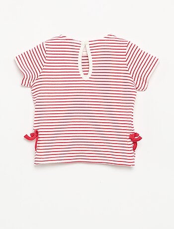 T-shirt à manches courtes avec nœuds