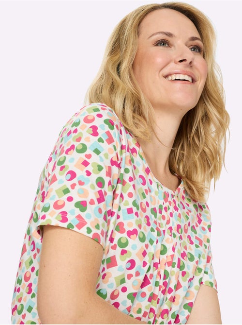 T-shirt à manches courtes avec plis sous l'encolure - Taille standard - Moda Vilona - Kiabi T-shirt à manches courtes avec plis sous l'encolure - Taille standard - Moda Vilona - Kiabi