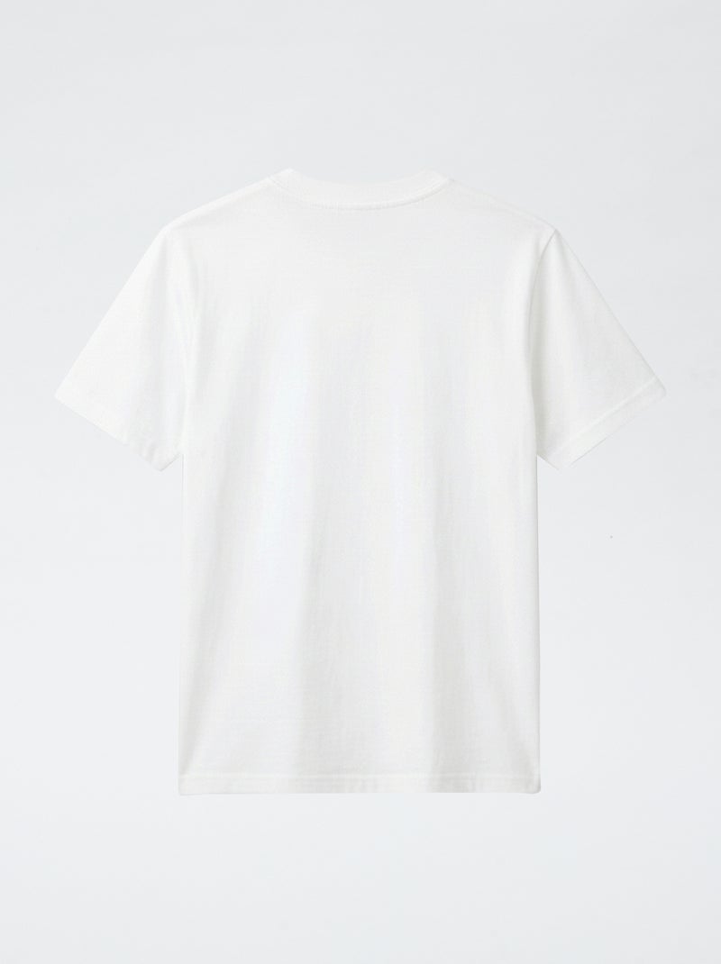 T-shirt à manches courtes avec print Blanc - Kiabi