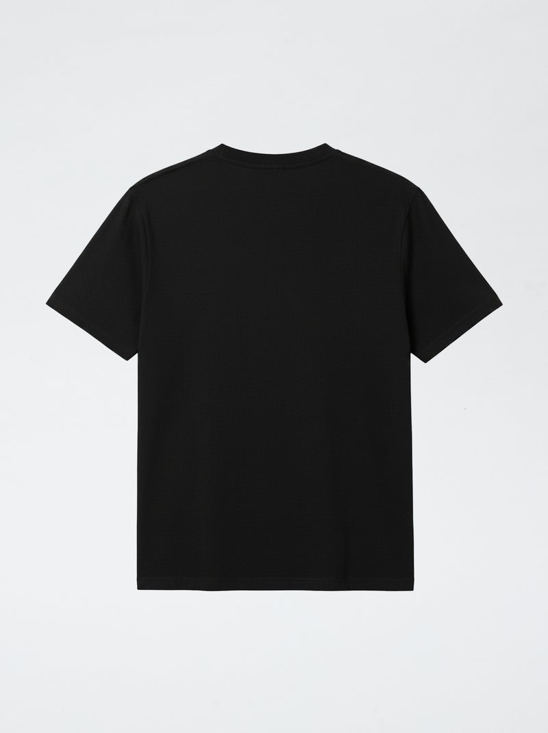 T-shirt à manches courtes avec print Noir - Kiabi