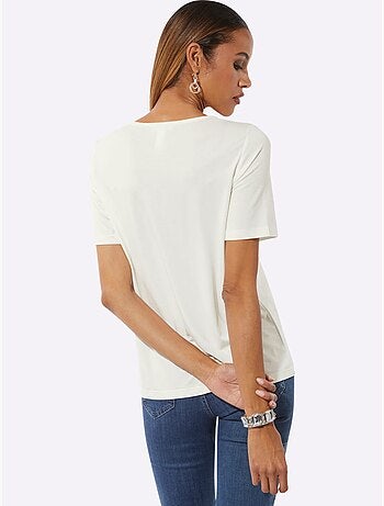 T-shirt à Manches Courtes Avec Viscose (ecovero) - Taille Standard - helline