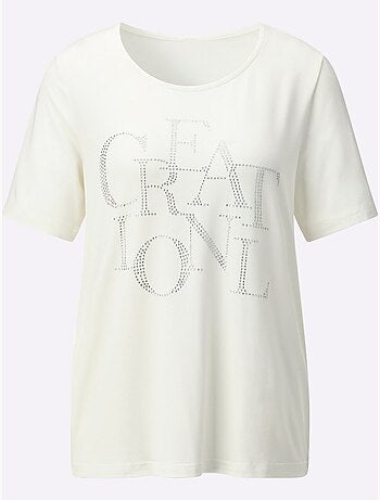 T-shirt à Manches Courtes Avec Viscose (ecovero) - Taille Standard - helline