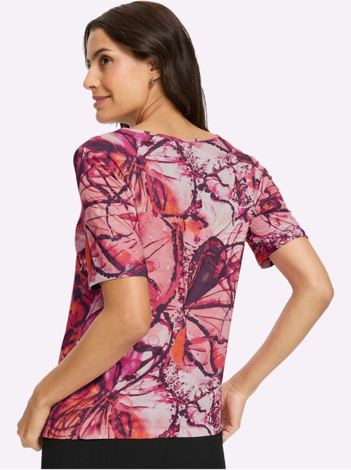 T-shirt à Manches Courtes Avec Viscose (ecovero) - Taille Standard - Witt - Kiabi