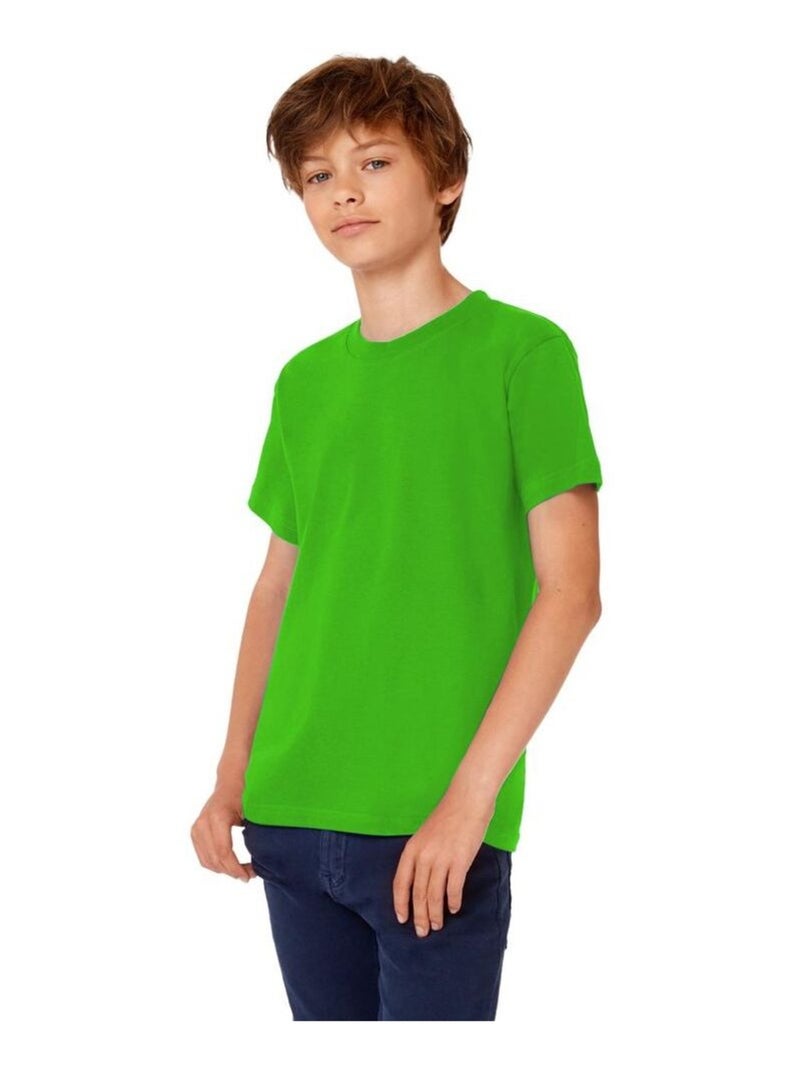 T-shirt à manches courtes B&C Exact 190 pour enfant Vert jade - Kiabi