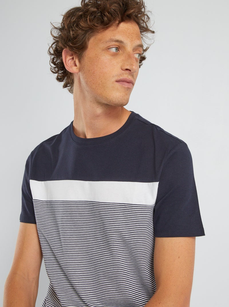 T-shirt Aeropostale Garçon Manches Courtes Bleu New York 87 Taille S