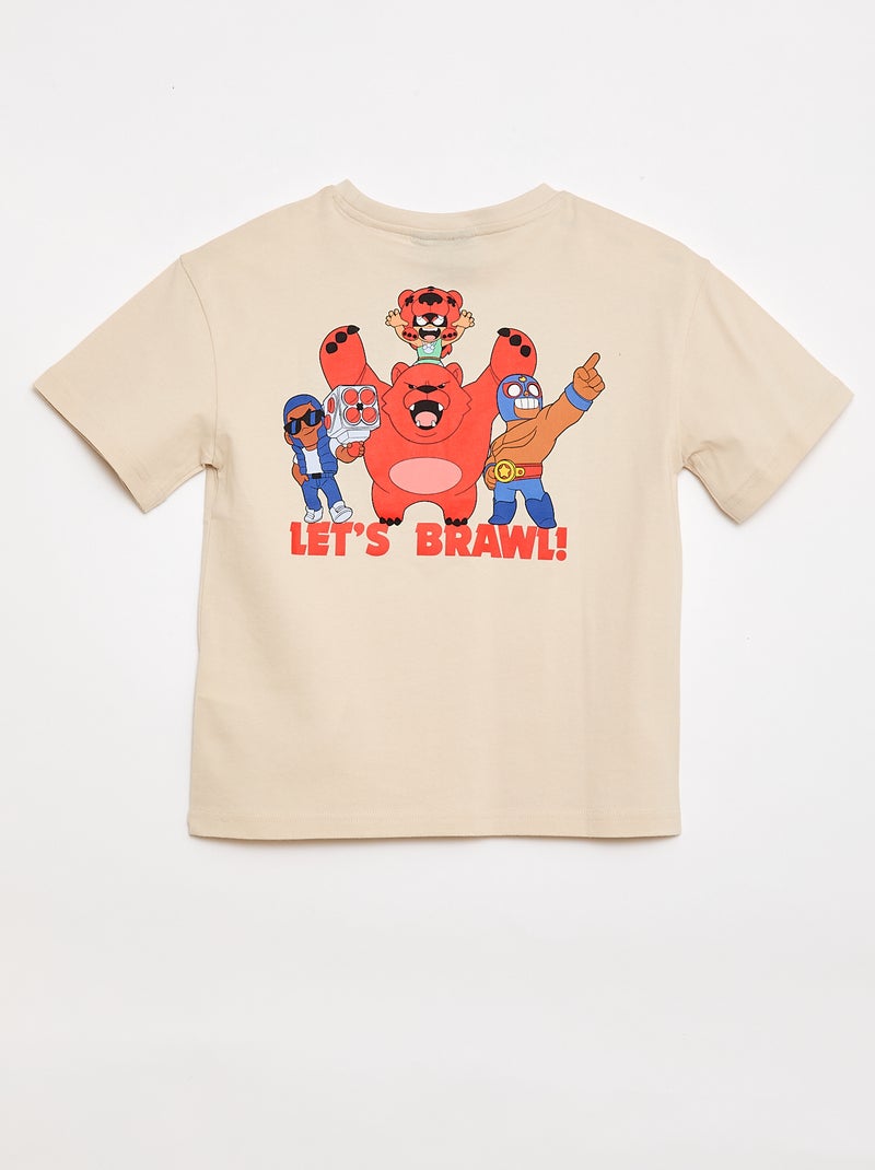 T-shirt à manches courtes 'Brawl Stars' Beige - Kiabi